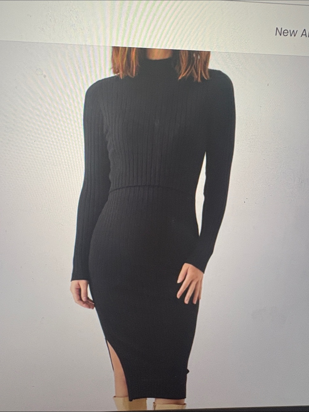 Maternity/Nursing ribbed dress in Terracotta
